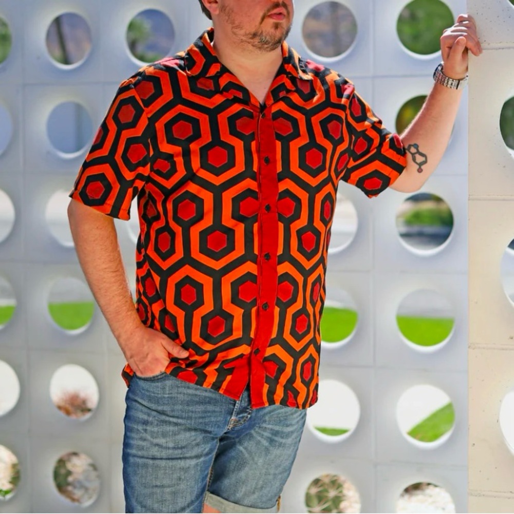 Lauren of Palm Springs "Red Rum" button shirt - Picture 4 of 5